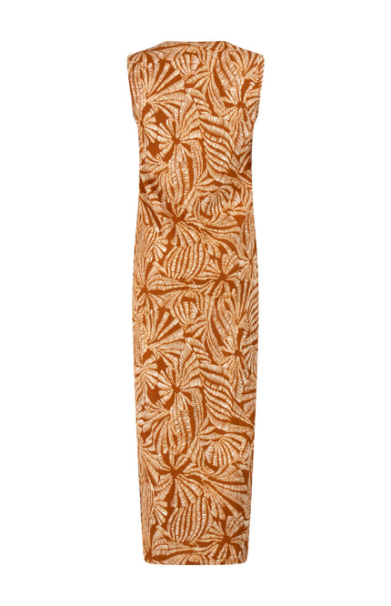 Tramontana Jurk Flowy Shells Print Browns T03-20-501 4 Stretchshop.nl