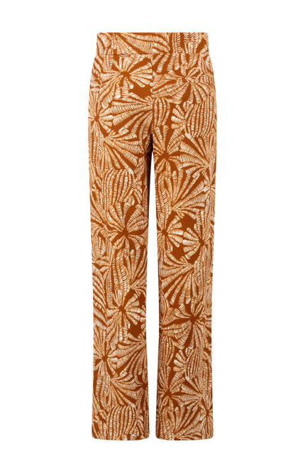 Tramontana Broek Flowy Shells Print Browns T03-20-101 Stretchshop.nl