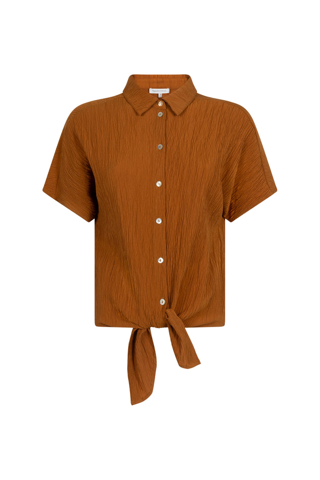 Tramontana Blouse Puckered Kombucha C08-20-301 4 Stretchshop.nl