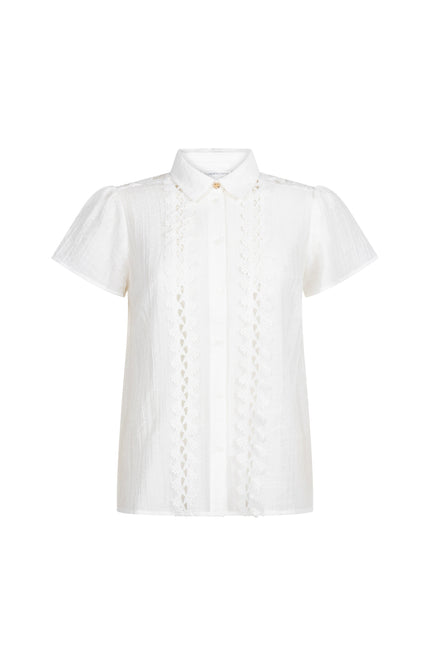 Tramontana Blouse Lace Tapes Offwhite C19-20-301 3 Stretchshop.nl