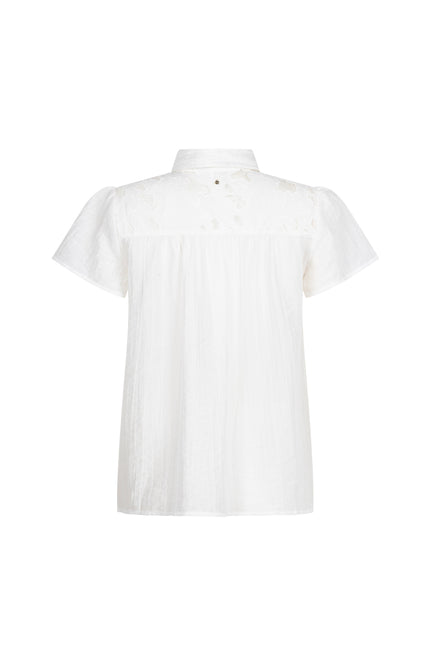 Tramontana Blouse Lace Tapes Offwhite C19-20-301 3 Stretchshop.nl