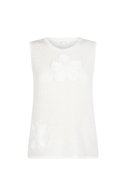 Tramontana Top Jumper Crochet Offwhite C25-20-601 4 Stretchshop.nl