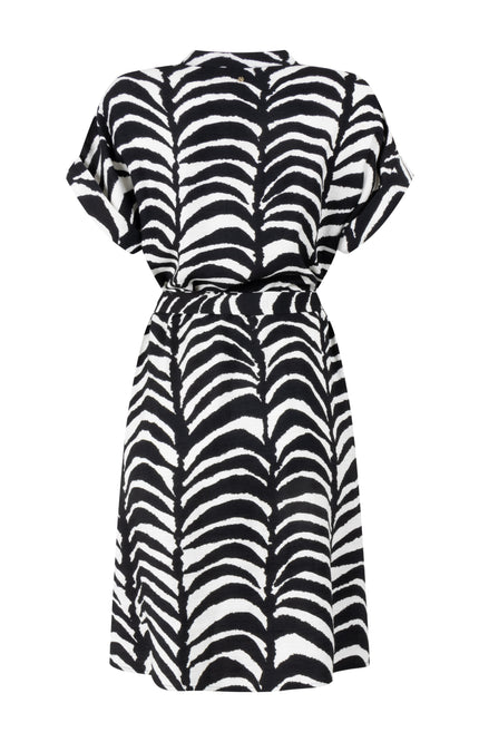 Tramontana Jurk Palm Eclipse Print Blacks C28-20-501 4 Stretchshop.nl