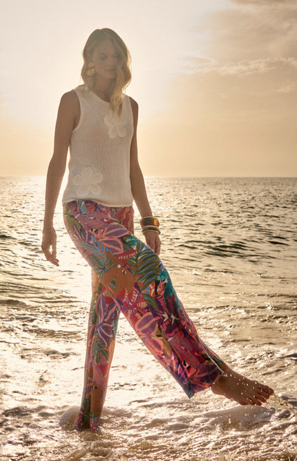 Tramontana Broek Electric Print Multi Colours C29-20-101 4 Stretchshop.nl