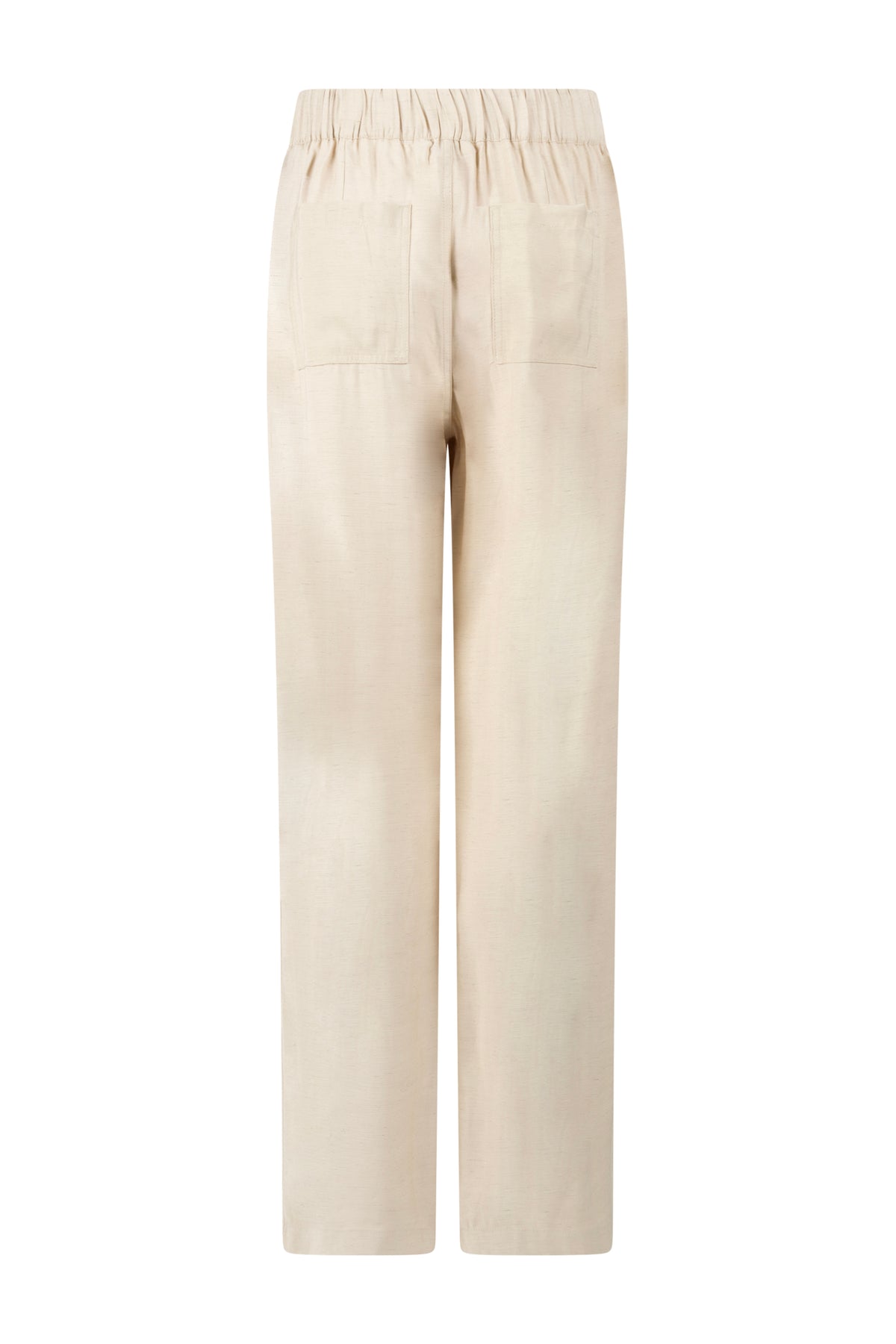 Linnenmix broek van Tramontana in pebble kleur, casual stijl, met comfortabele pasvorm en stijlvolle details.