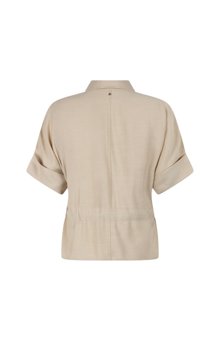 Tramontana Blouse Zipper Pebble C30-20-301 4 Stretchshop.nl