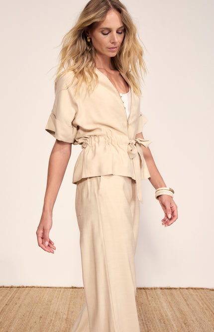 Tramontana Blouse Zipper Pebble C30-20-301 4 Stretchshop.nl