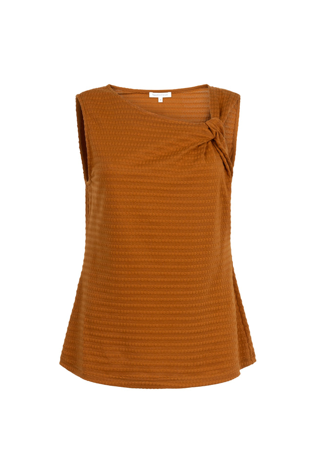Tramontana Top Twisted Neckline Kombucha C45-20-401 4 Stretchshop.nl