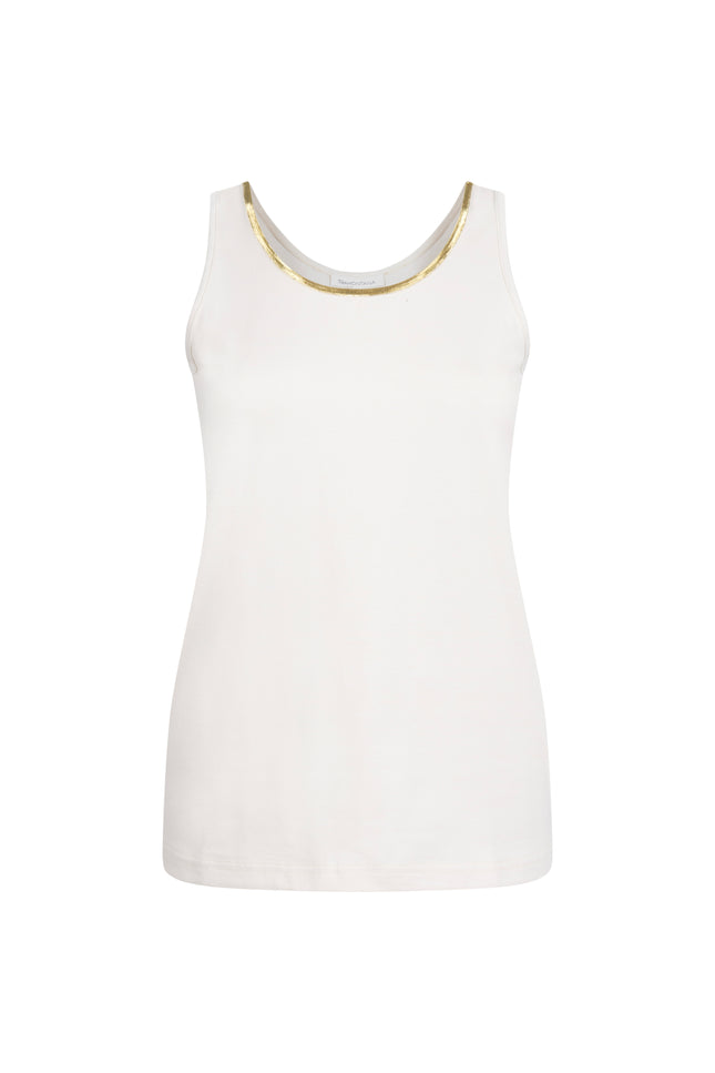 Tramontana Top Singlet Lurex Tape Stone Q05-20-401 3 Stretchshop.nl