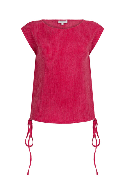 Tramontana Top Crinkled Raspberry T02-20-402 4 Stretchshop.nl