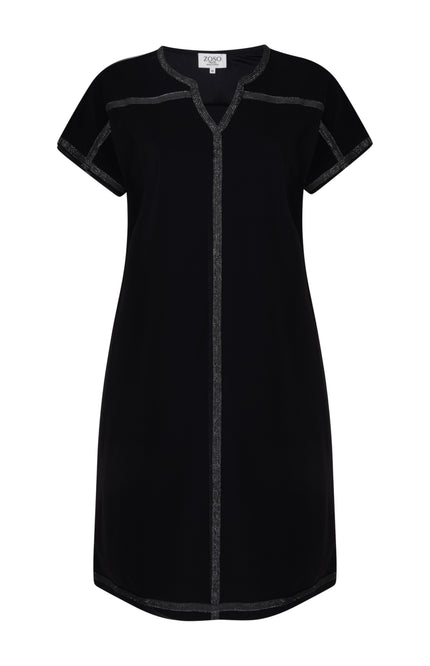 Zoso Travel Jurk Aime Black 263 Stretchshop.nl