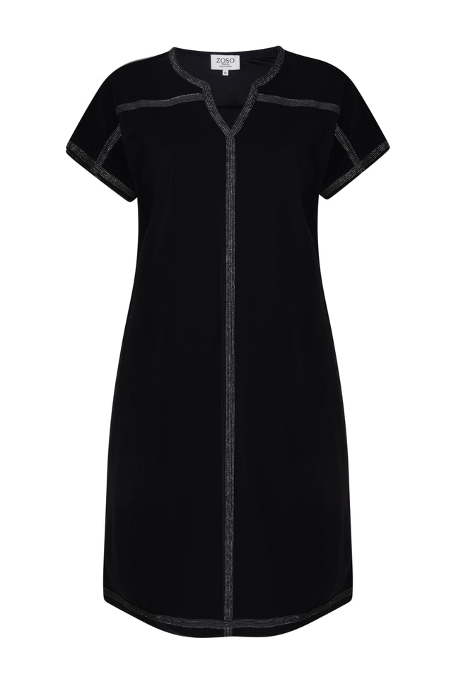 Zoso Travel Jurk Aime Black 263 Stretchshop.nl