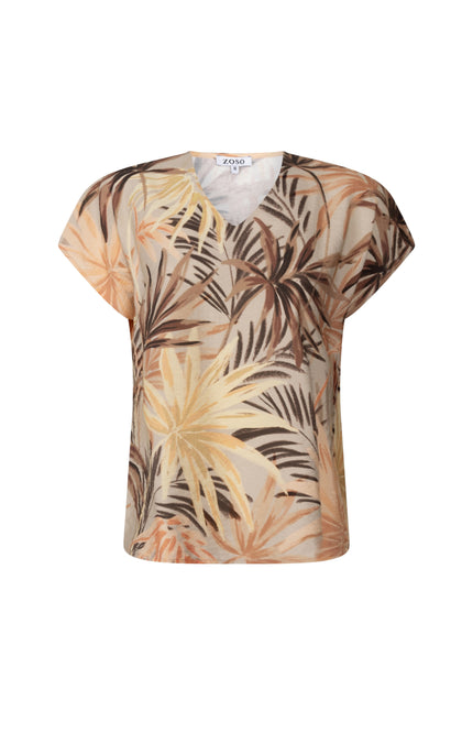 Zoso Blouse Anouk Sand Apricot 263 Stretchshop.nl