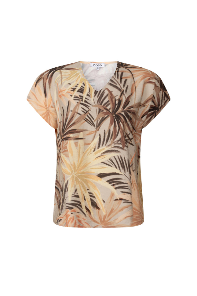 Zoso Blouse Anouk Sand Apricot 263 Stretchshop.nl