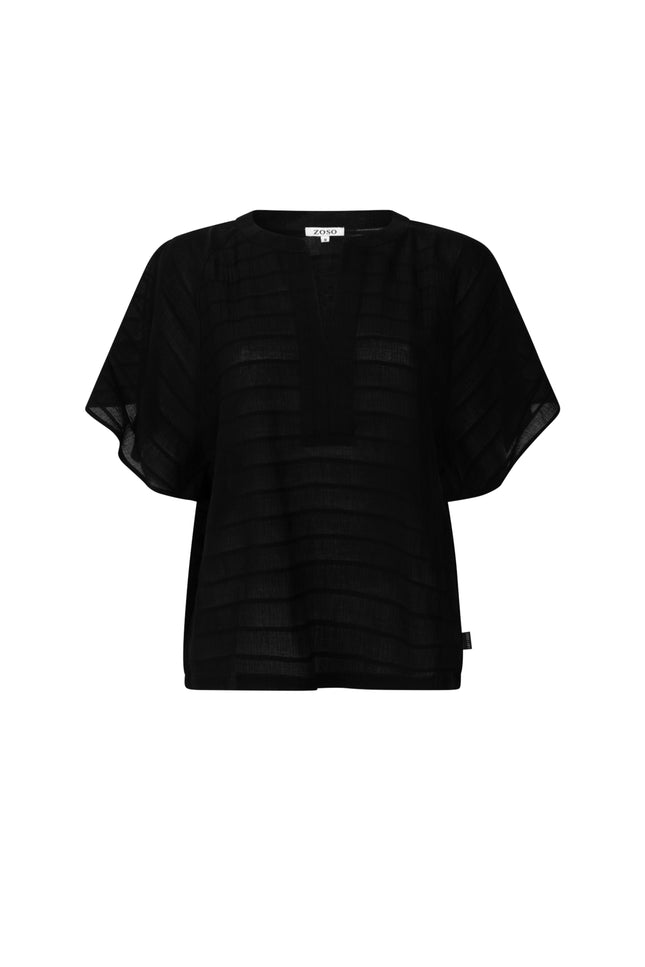Zoso Blouse Desi Black 263 Stretchshop.nl