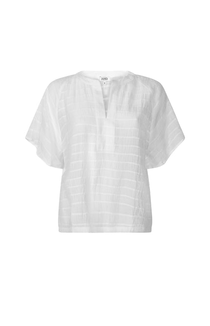 Zoso Blouse Desi White 263 Stretchshop.nl