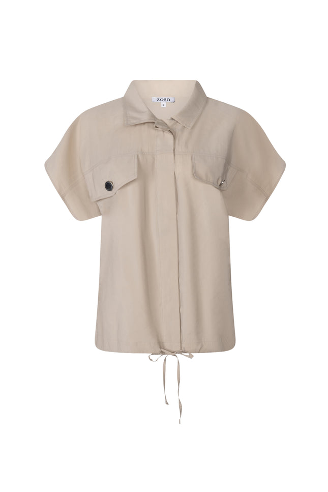 Zoso Blouse Elise Sand 263 Stretchshop.nl
