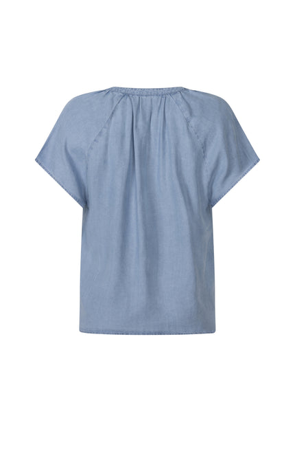 Zoso Blouse Femmz Light Denim 263 Stretchshop.nl