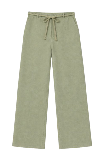 Elvira Casuals Broek Yara Sage Linnen Stretchshop.nl