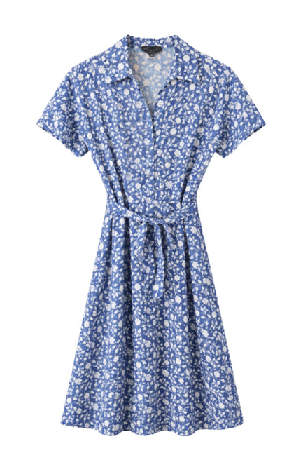 Elvira Casuals Jurk Sophia Greek Flowers Stretchshop.nl