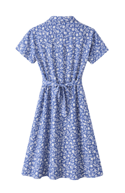 Elvira Casuals Jurk Sophia Greek Flowers Stretchshop.nl