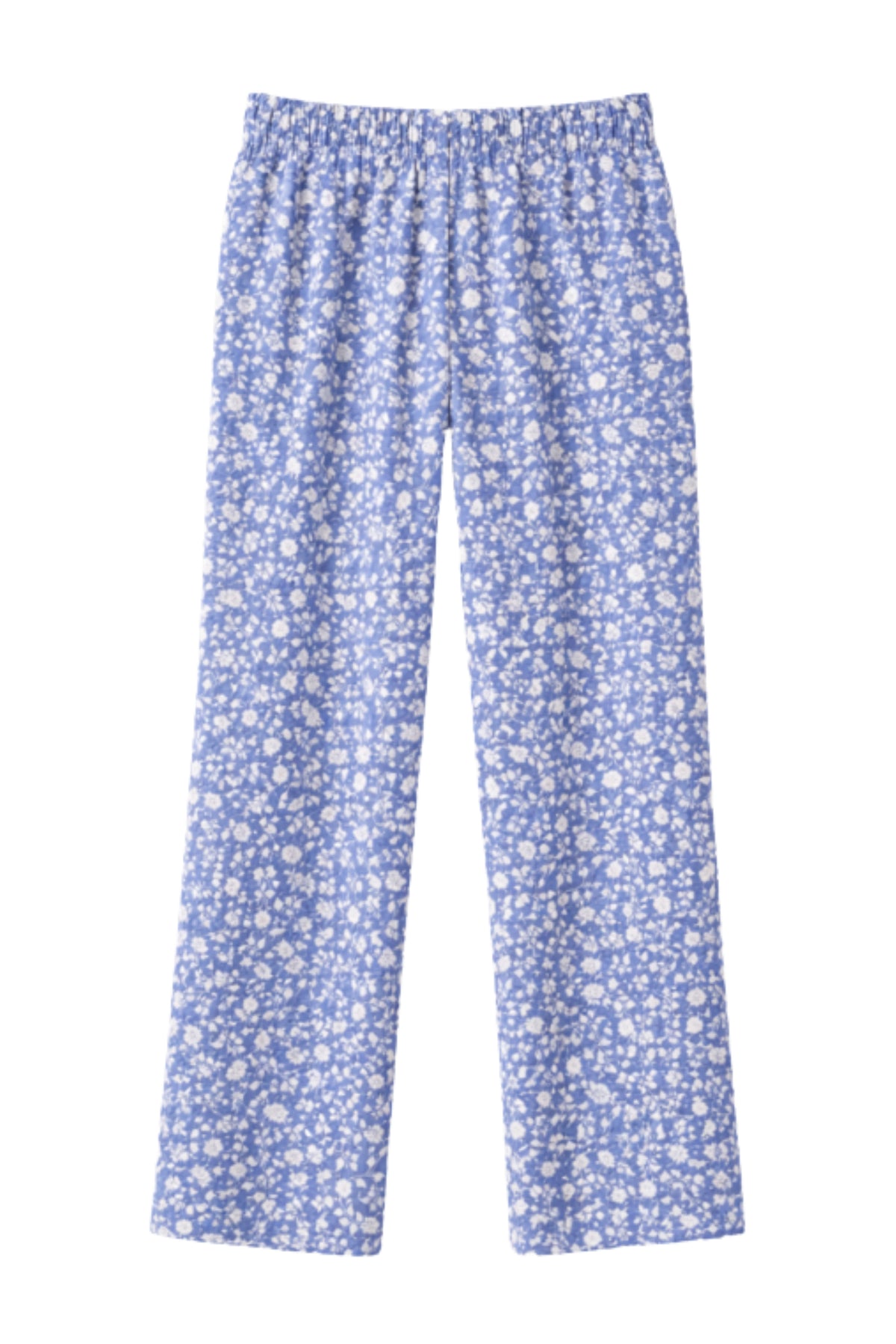 Elvira Casuals Sophia Greek Flowers broek met bloemenprint en comfortabele pasvorm, gedragen door een model.