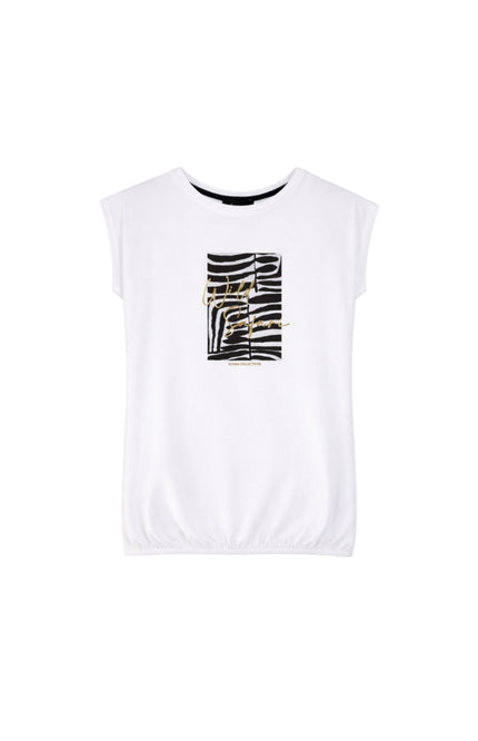 Elvira Casuals T-shirt Safari Offwhite Stretchshop.nl