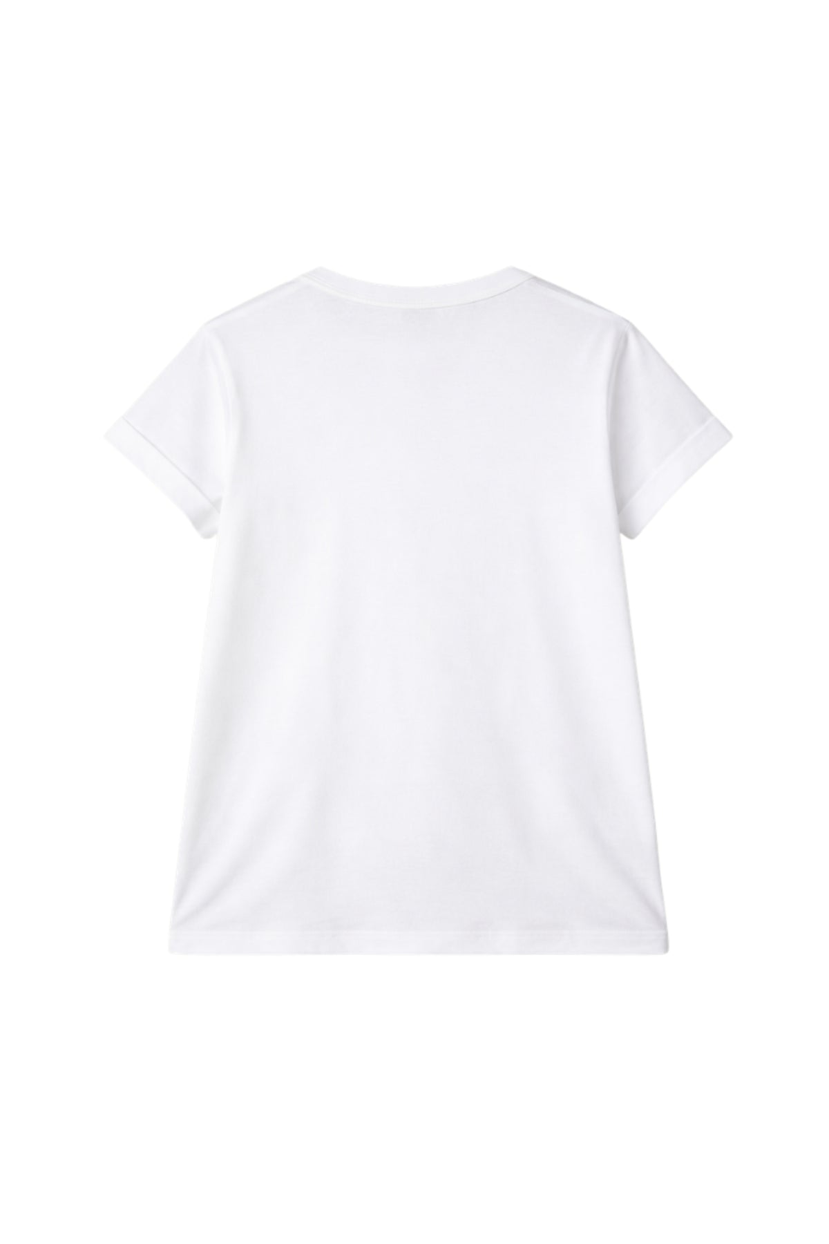 Offwhite T-shirt van Elvira Casuals met Wild Essence print, model LARISSA, zichtbaar met ronde hals en casual pasvorm.
