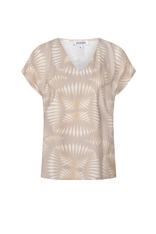 Zoso Blouse Lotte Sand Apricot 263 Stretchshop.nl