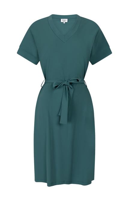 Zoso Travel Jurk Maggy Green 263 Stretchshop.nl