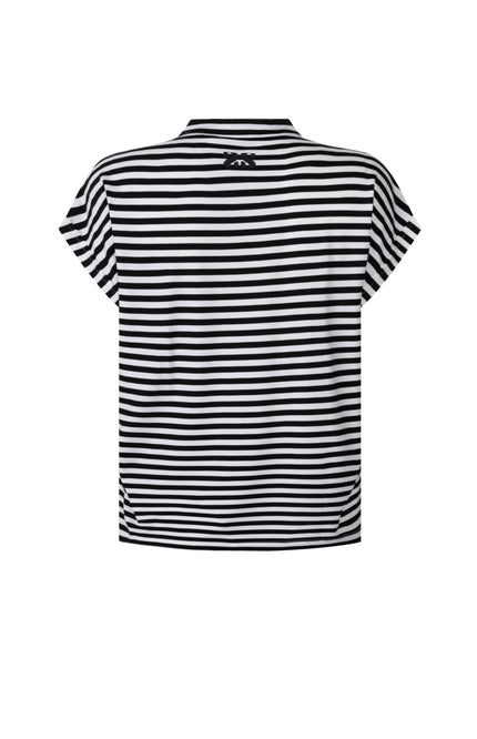 Zoso T-Shirt Margot Black White 263 Stretchshop.nl