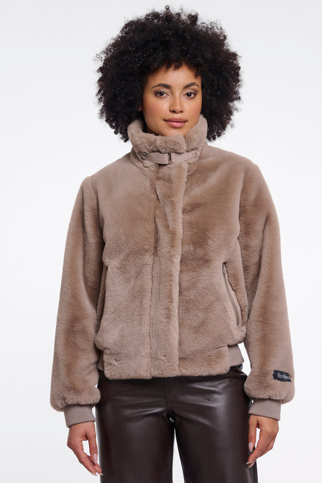 Rino & Pelle Jacket Ambra Mocha Latte Stretchshop.nl