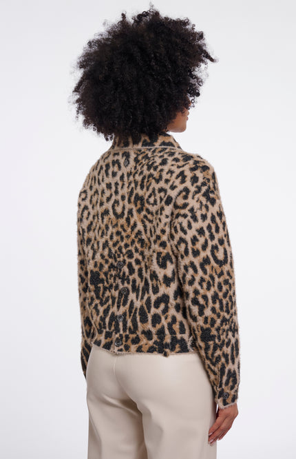 Rino & Pelle Jacket Bubbly Light Leopard Stretchshop.nl