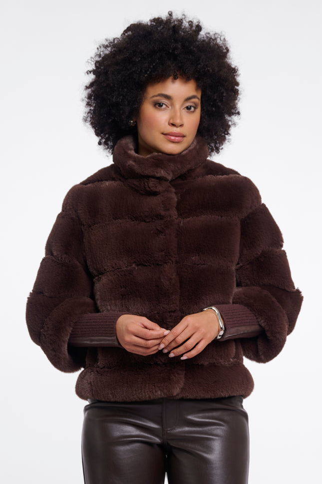 Rino & Pelle Jacket Feline Coffee Roast Stretchshop.nl