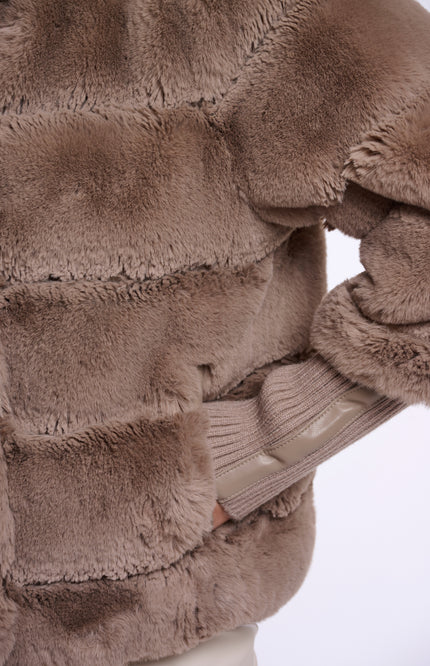 Rino & Pelle Jacket Feline Mocha Latte Stretchshop.nl