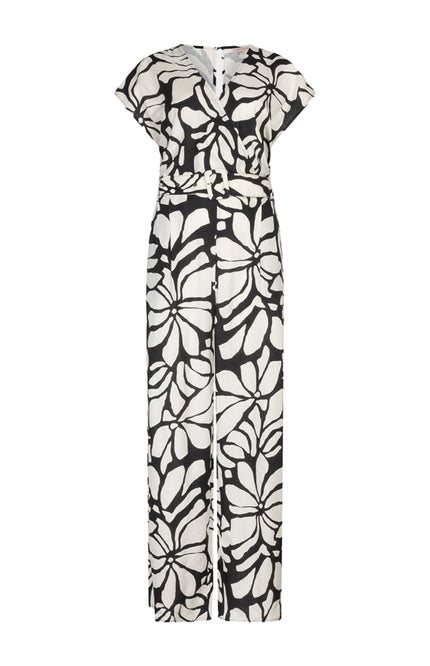 EsQualo Jumpsuit Sunset Print HS26.28209 Stretchshop.nl