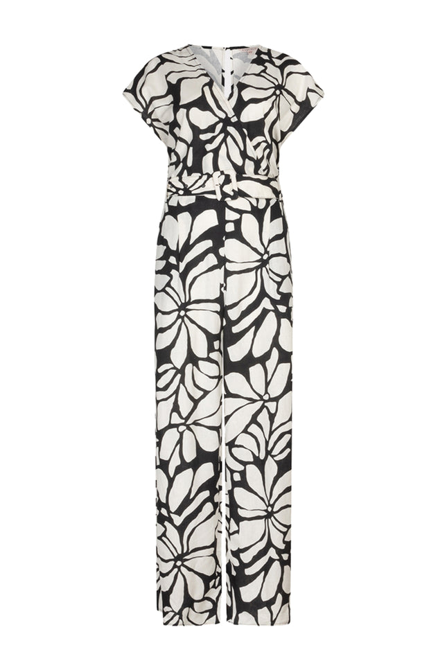 EsQualo Jumpsuit Sunset Print HS26.28209 Stretchshop.nl