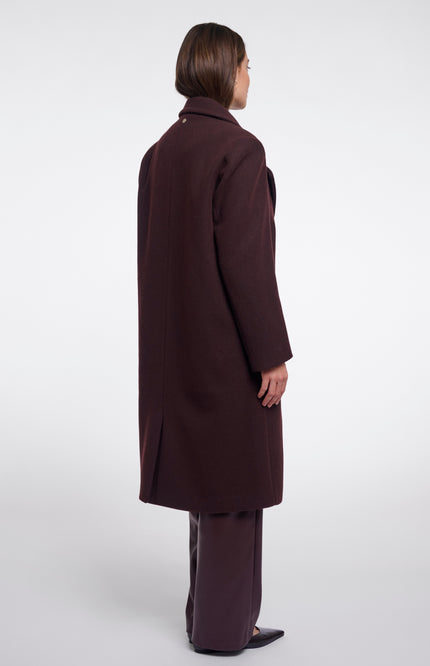 Rino & Pelle Coat Cecile Chocolate Bean Stretchshop.nl