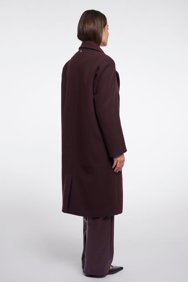Rino & Pelle Coat Cecile Chocolate Bean Stretchshop.nl