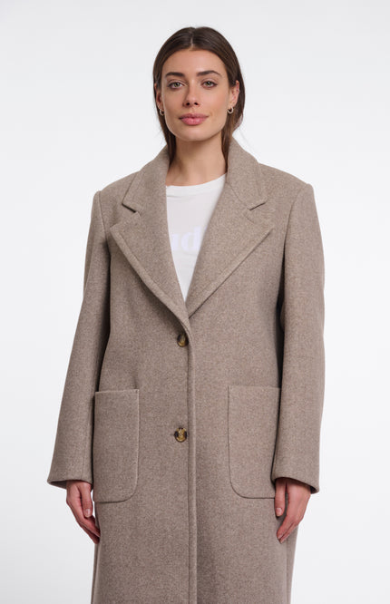 Rino & Pelle Coat Cecile Toffee Melange Stretchshop.nl
