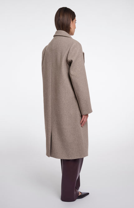 Rino & Pelle Coat Cecile Toffee Melange Stretchshop.nl