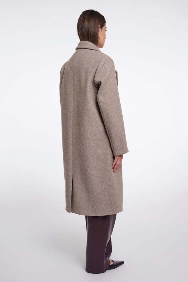 Rino & Pelle Coat Cecile Toffee Melange Stretchshop.nl