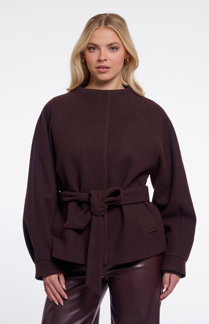 Rino & Pelle Jacket Cornelia Chocolate Bean Stretchshop.nl