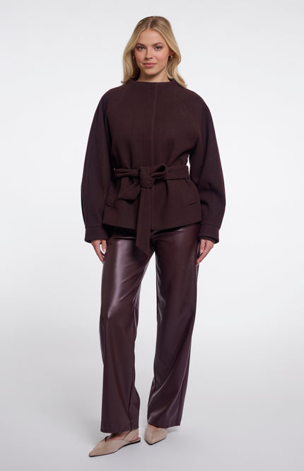 Rino & Pelle Jacket Cornelia Chocolate Bean Stretchshop.nl