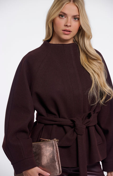 Rino & Pelle Jacket Cornelia Chocolate Bean Stretchshop.nl