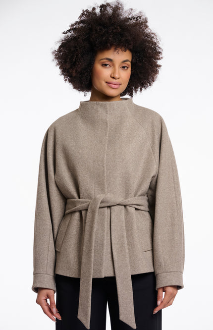 Rino & Pelle Jacket Cornelia Toffee Melange Stretchshop.nl