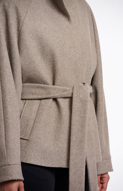 Rino & Pelle Jacket Cornelia Toffee Melange Stretchshop.nl