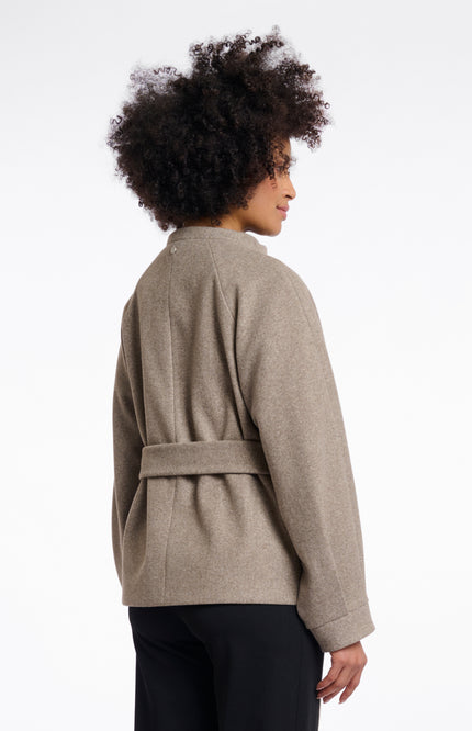 Rino & Pelle Jacket Cornelia Toffee Melange Stretchshop.nl