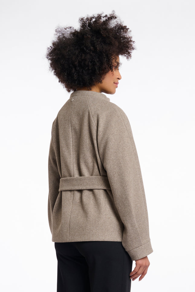 Rino & Pelle Jacket Cornelia Toffee Melange Stretchshop.nl