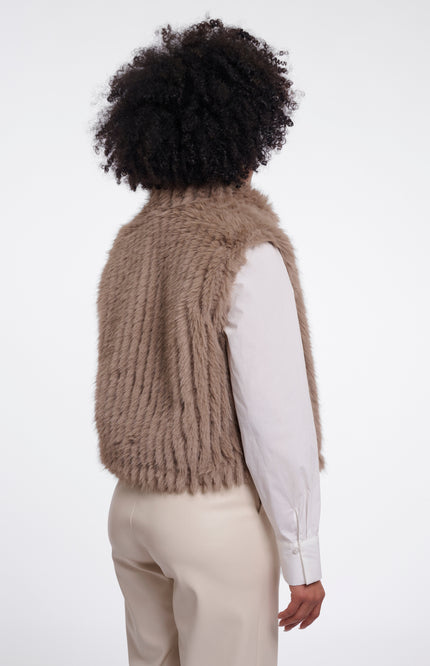 Rino & Pelle Gilet Dava Mocha Latte Stretchshop.nl